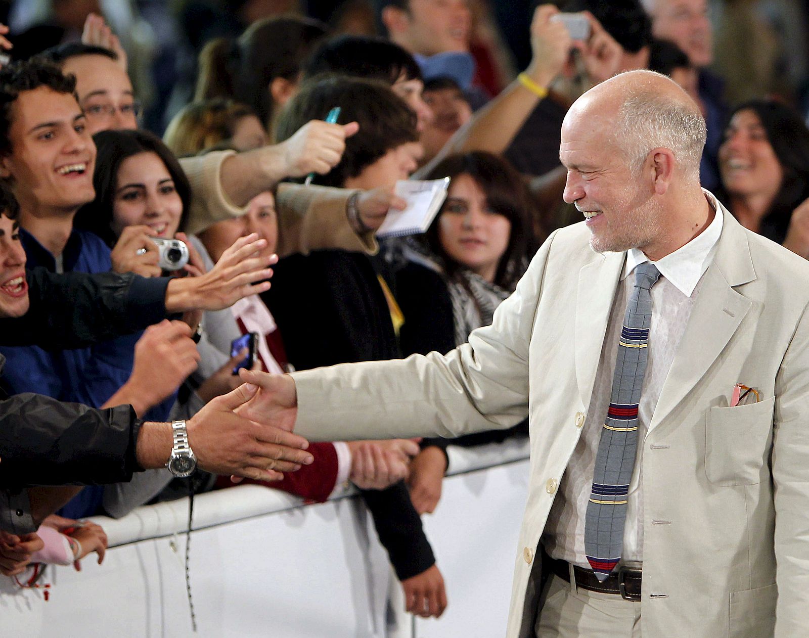 El actor estadounidense John Malkovich en la gala inaugural de la 58 edición del Festival internacional de Cine de San Sebastián