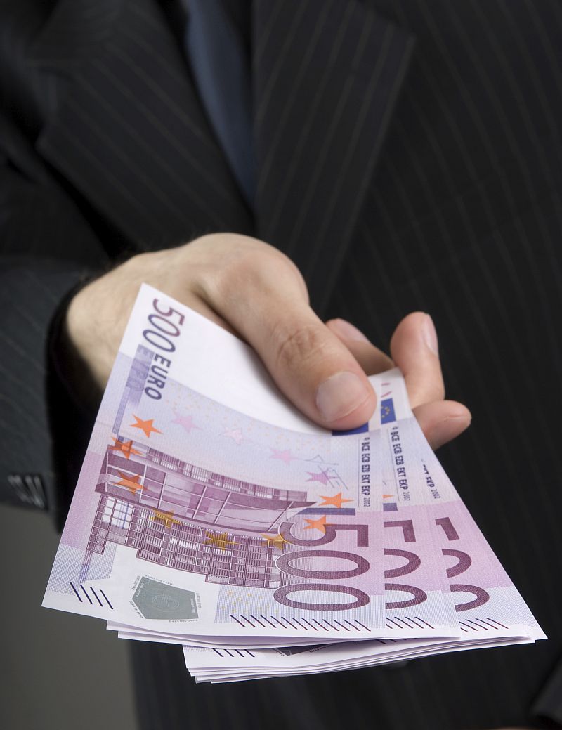 Un fajo de billetes de 500 euros