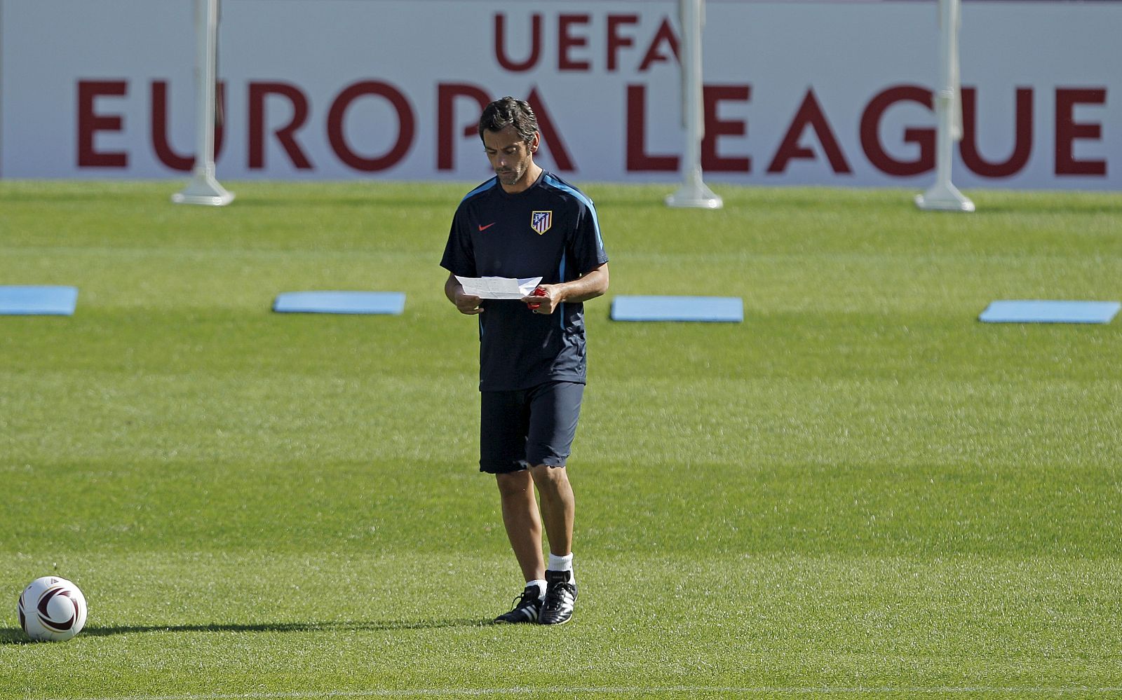 El entrenador del Atlético de Madrid, Quique Sánchez Flores