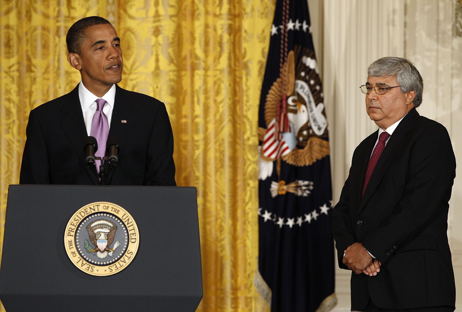 U.S. President Obama announces Rouse as his interim White House Chief of Staff in Washington