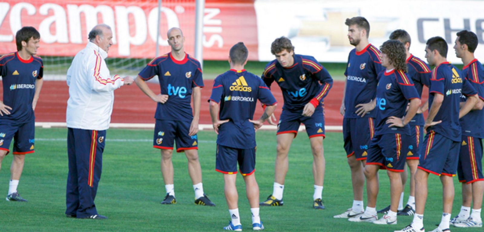 La selección de Del Bosque ya está lista para afrontar su segundo partido ante Lituania.