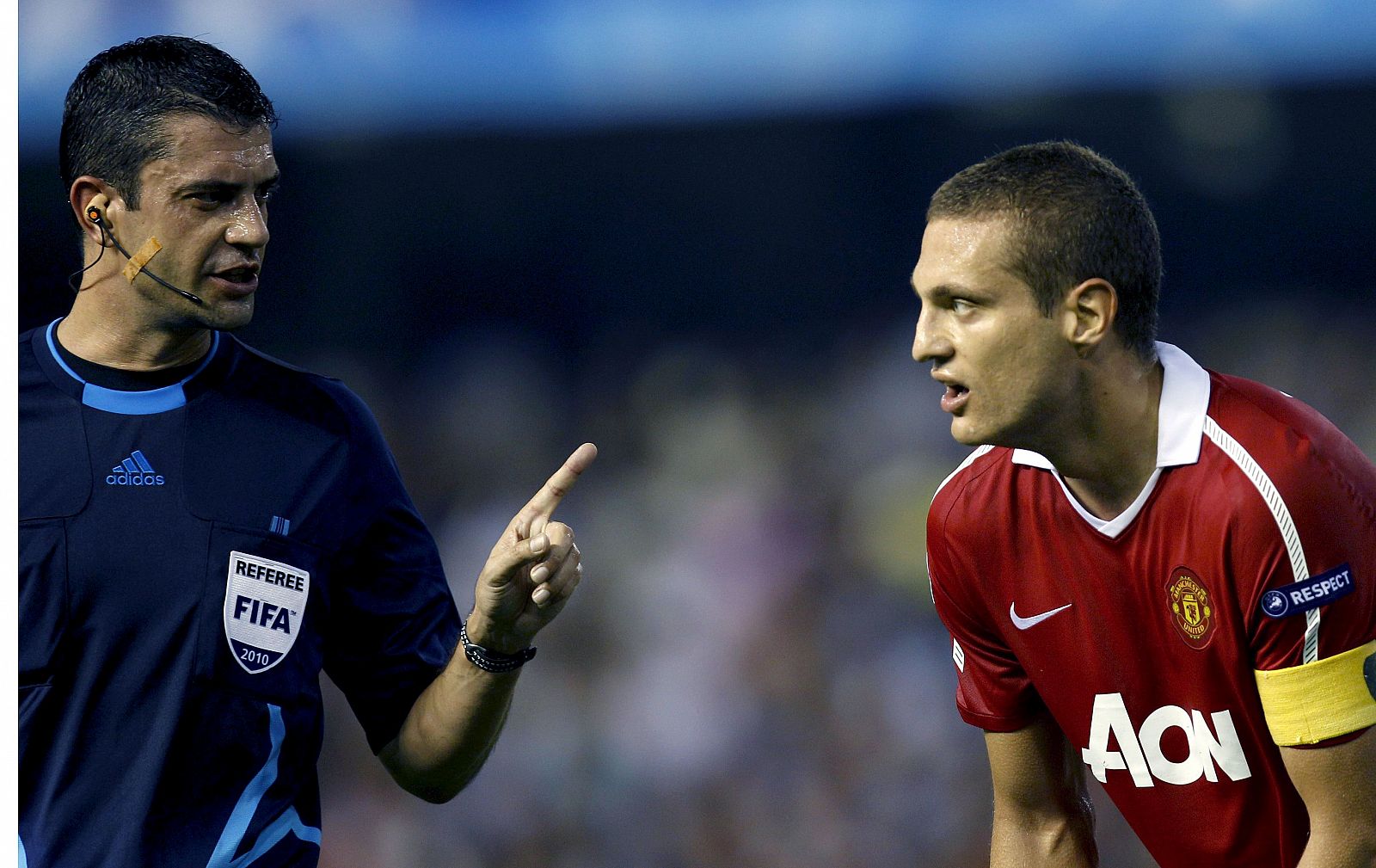 El defensa serbio del Manchester United, Nemanja Vidic.