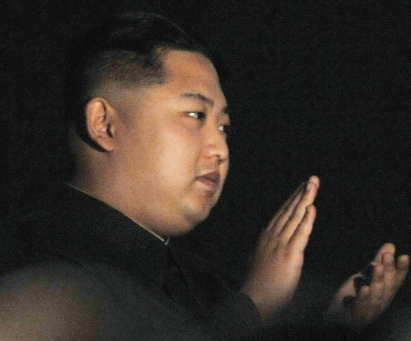 Kim Jong-un, son of North Korean leader Kim Jong-il, makes an appearance at an Arirang and Mass Games venue in Pyongyang