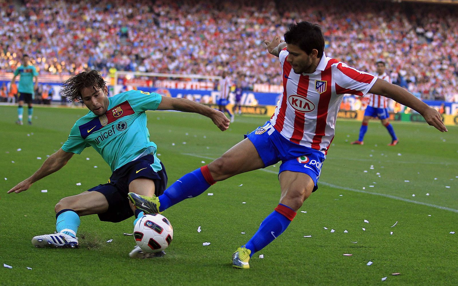 El jugador del Atletico Madrid, Kun Agüero, podrá estar ante el Rosenborg noruego.