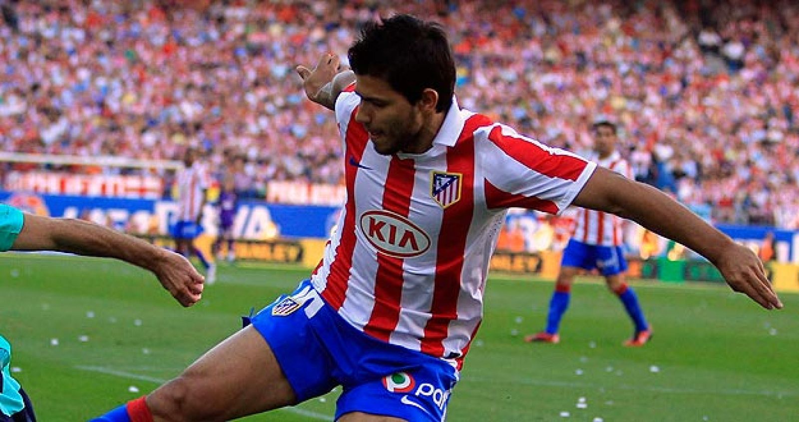 El jugador del Atletico Madrid, Kun Agüero, podrá estar ante el Rosenborg noruego.