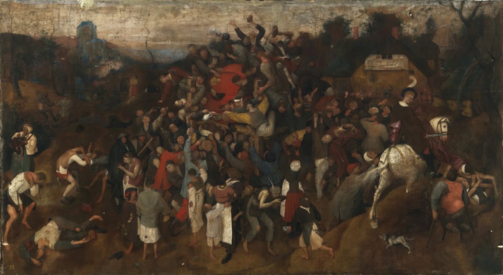 "El vino en la fiesta de San Martín", de Pieter Brueghel.