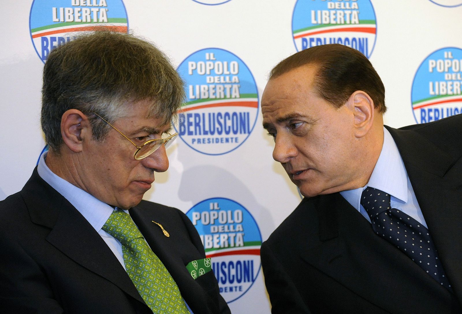 El líder del partido nacionalista Liga Norte, Umberto Bossi, ha sido la llave del gobierno del primer ministro Silvio Berlusconi.