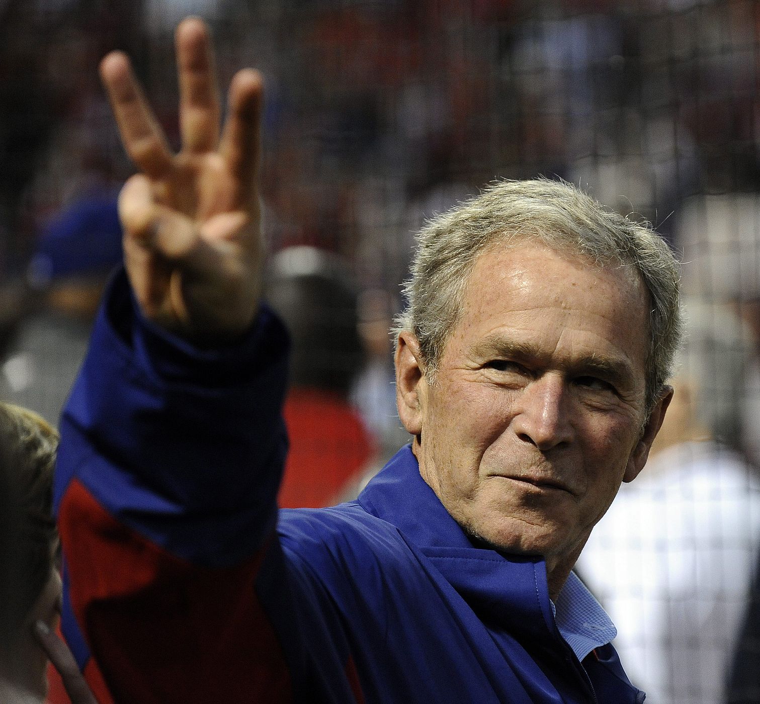 El ex presdiente de EE.UU., George W. Bush, durante un partido de fútbol americano en Texas