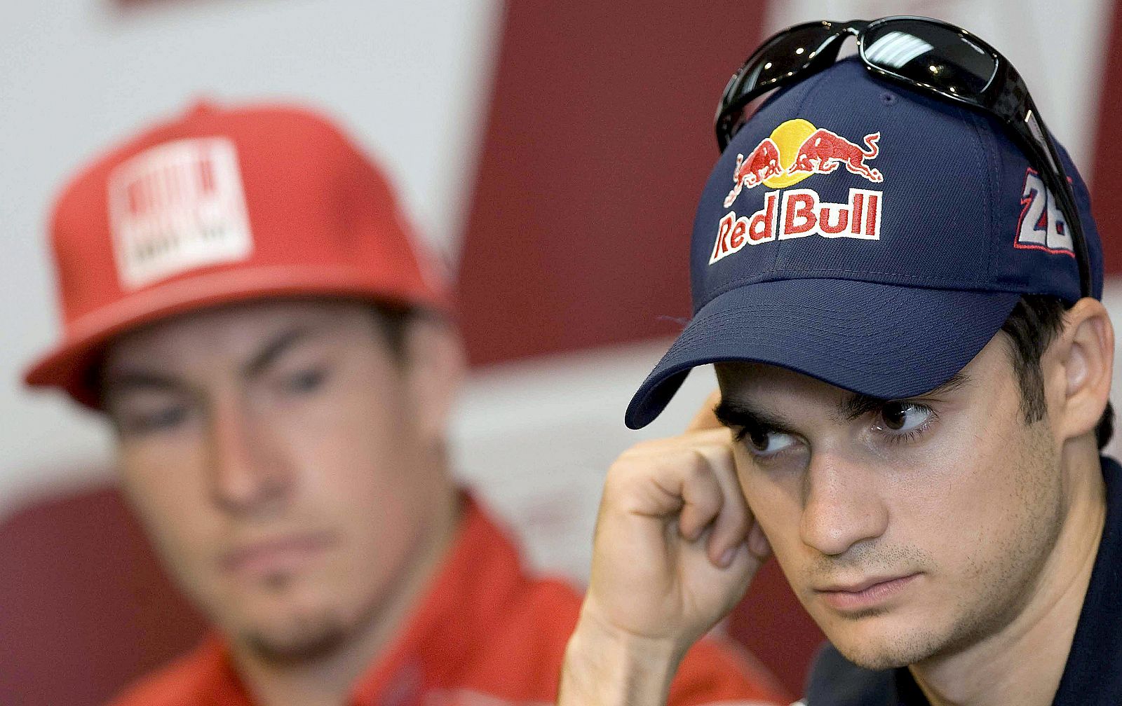 Dani Pedrosa, durante la rueda de prensa q en el circuito Ricardo Tormo de Cheste (Valencia).