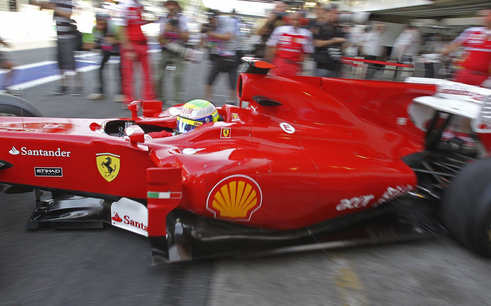 La estrategia de Ferrari contemplaba la rotura de motor programada del coche de Fernando Alonso.