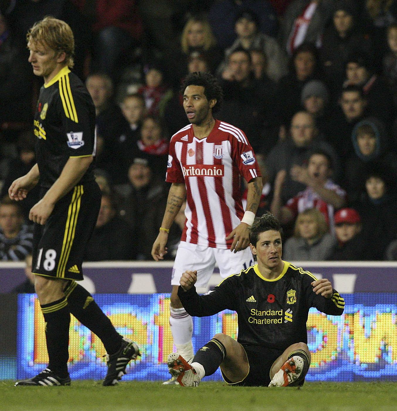 Torres sufrió una distensión en el ligamento del tobillo izquierdo en el partido de la Premier ante el Stoke, que el Liverpool perdió por 2-0.