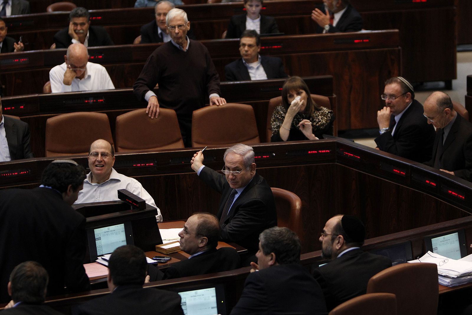 Israel's Prime Minister Netanyahu attends a session of the Knesset in Jerusalem