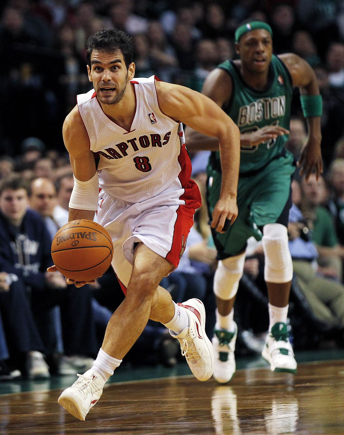 José Manuel Calderón, en el partido frente a los Celtics.