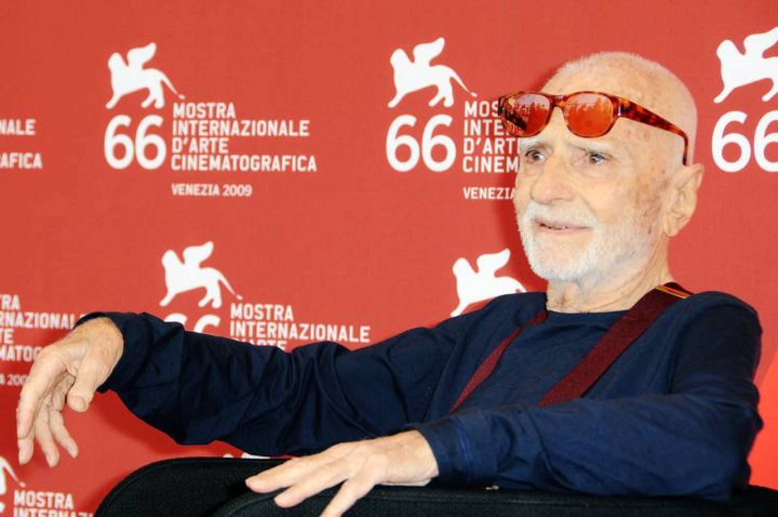 El director y guionista Mario Monicelli durante el Festival de Venecia de 2009