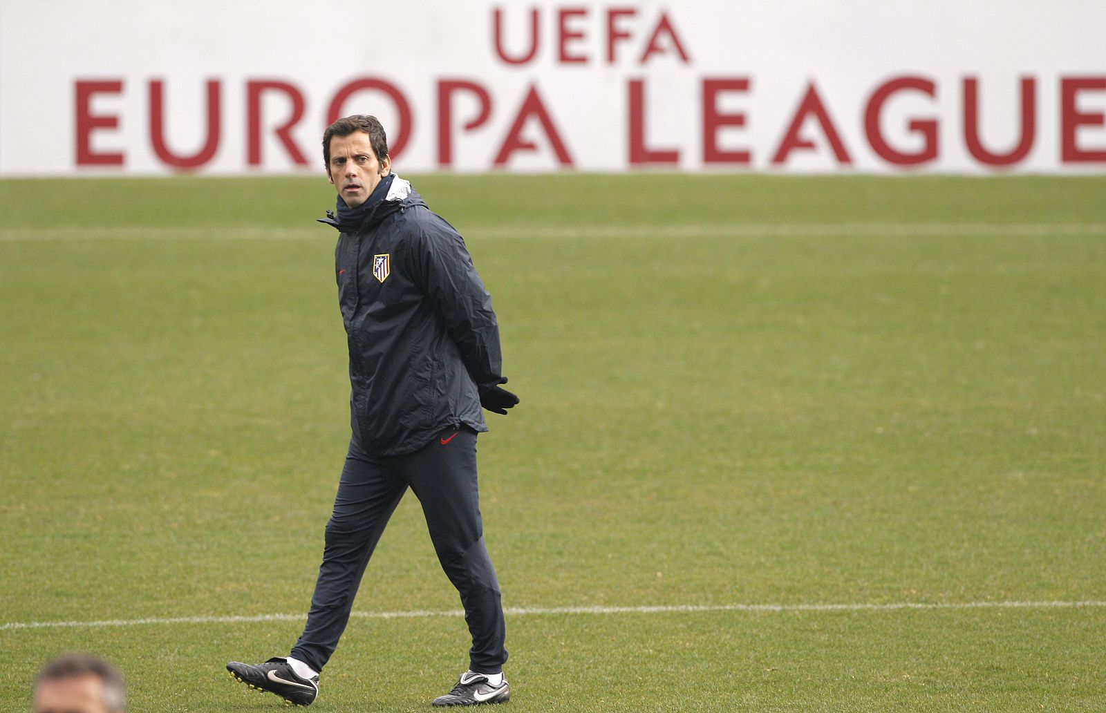 El entrenador del Atlético de Madrid, Quique Sánchez Flores.