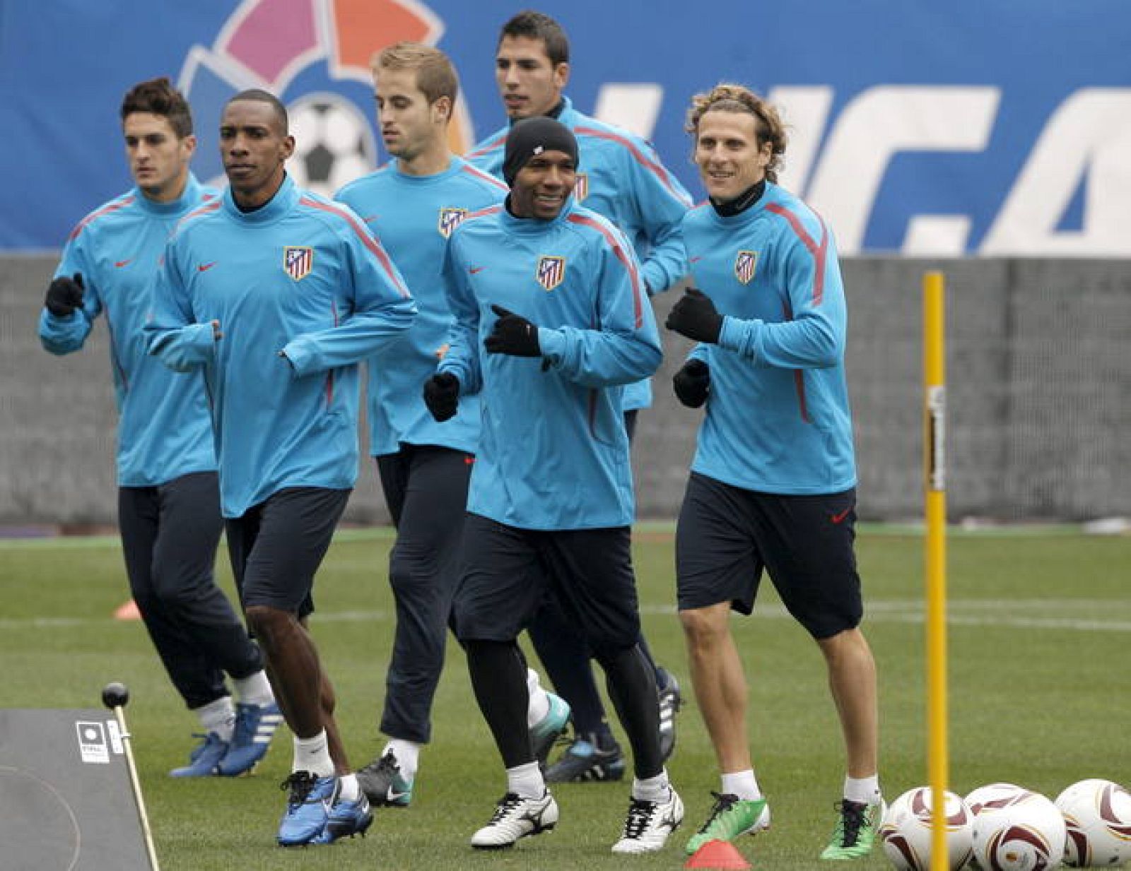 El Atlético se prepara para su encuentro ante el Aris