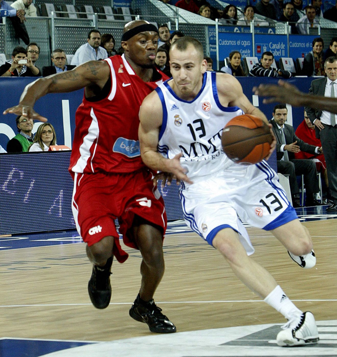 Sergio Rodríguez, en un encuentro de la temporada pasada contra el Spirou