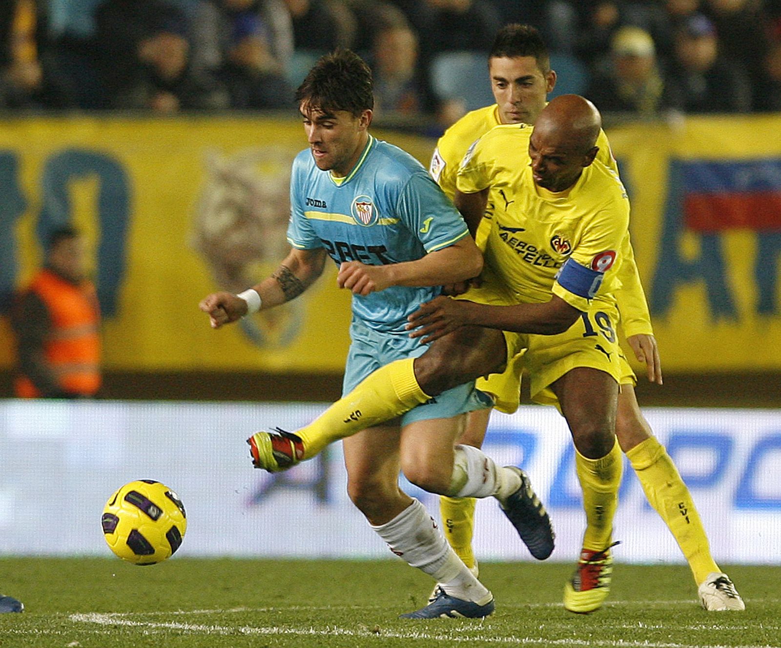 Senna, en el partido de Liga contra el Sevilla