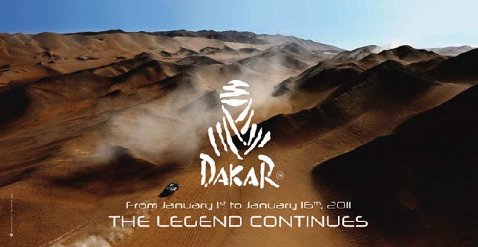 Cartel original del Rally Dakar 2011.