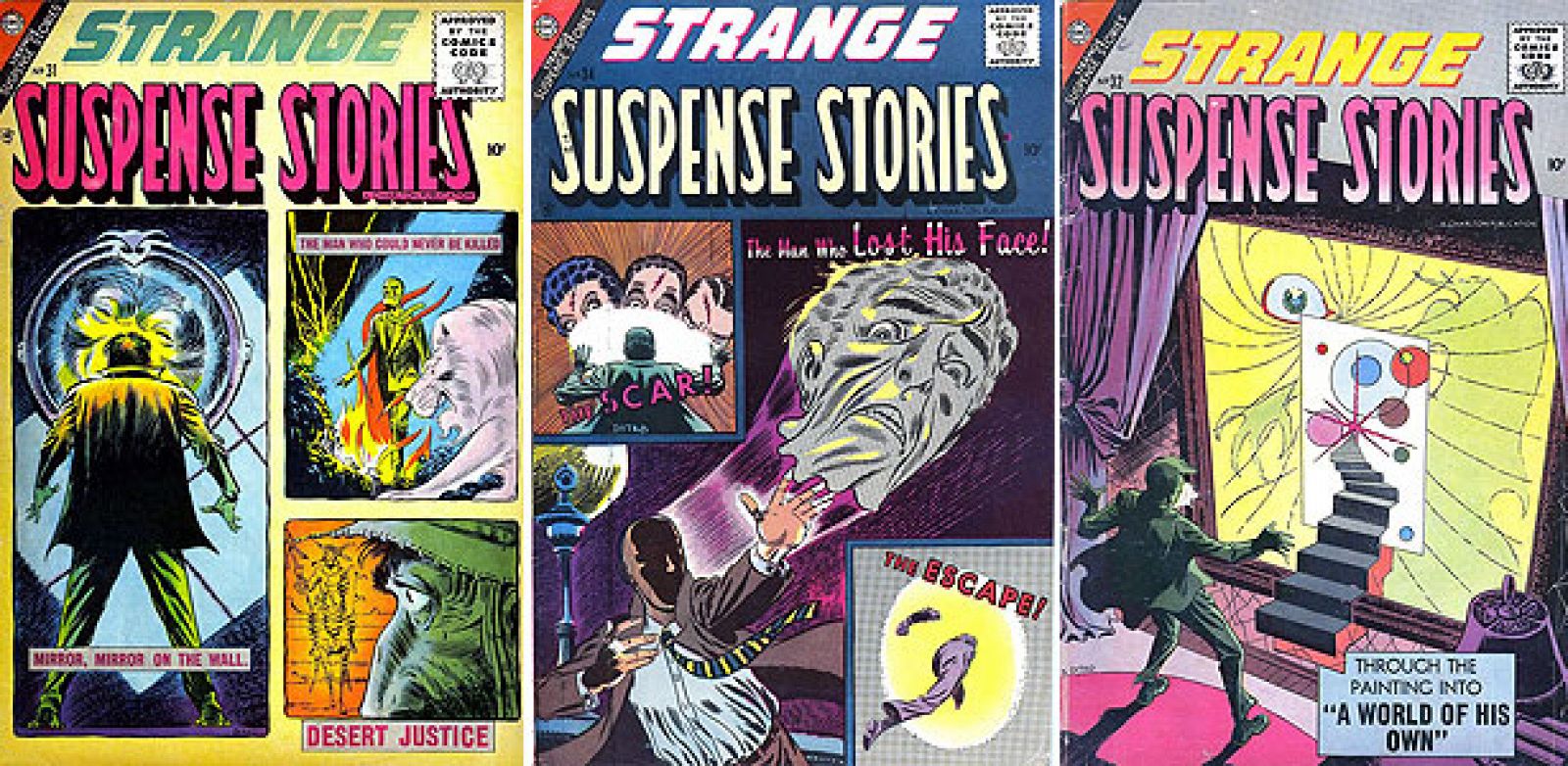 Portadas de Steve Ditko para 'Strange Suspense Stories'
