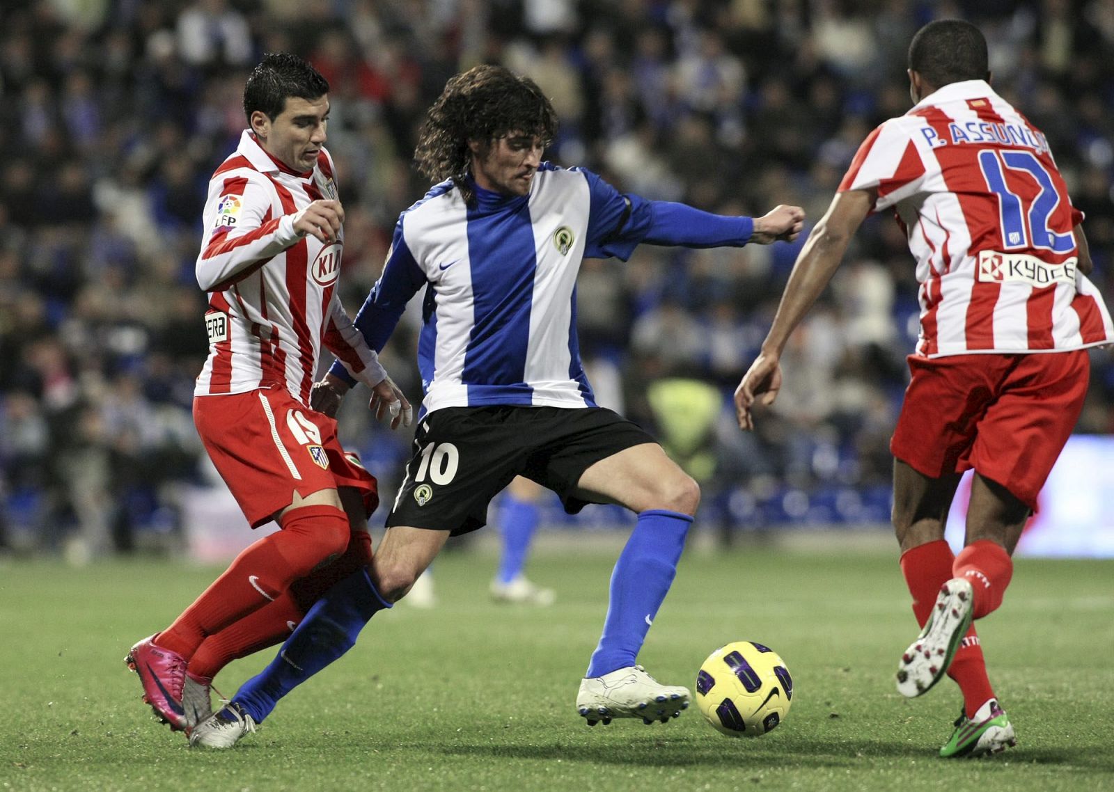 El jugador del Atlético de Madrid, José Antonio Reyes, durante la derrota rojiblanca (4-1) frente al Hércules.