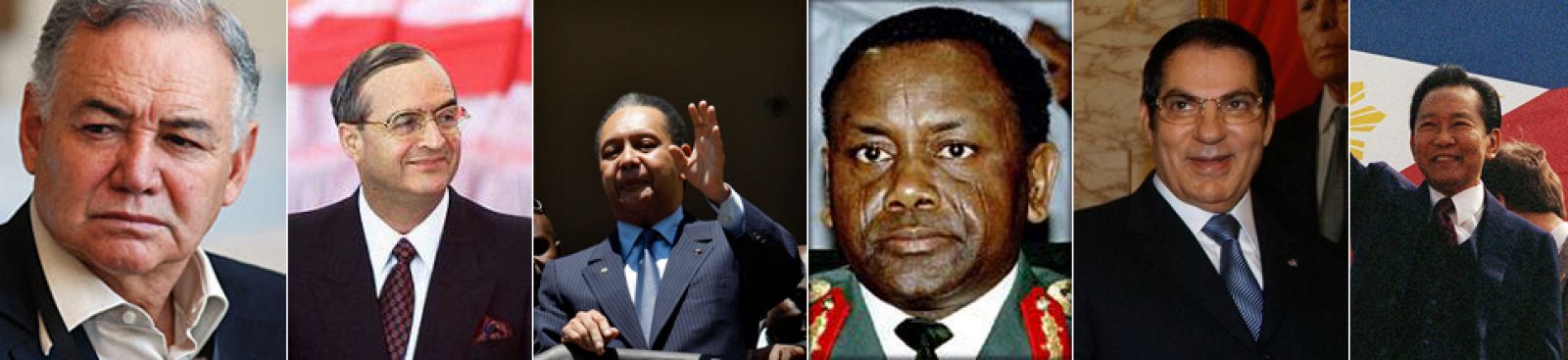 Los ex presidentes de Túnez, Filipinas, Nigeria y Haití, entre otros, se han llevado millones de dólares ilegalmente de sus países.