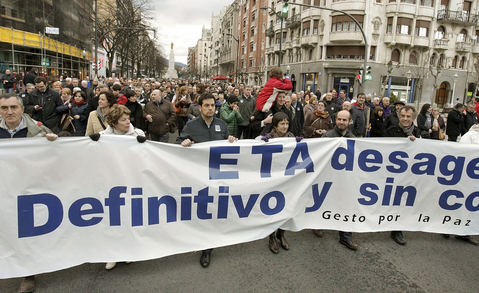 MANIFESTACIÓN GESTO POR LA PAZ EN BILBAO