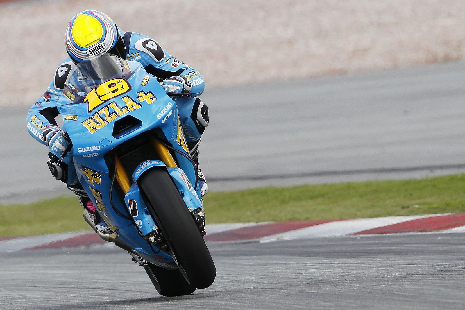 Bautista durante el primer test de pretemporada de MotoGP.