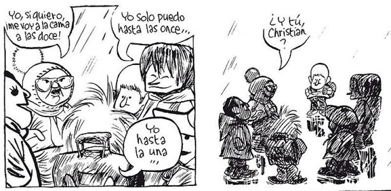 Viñetas de 'El pequeño Christian' de Blutch