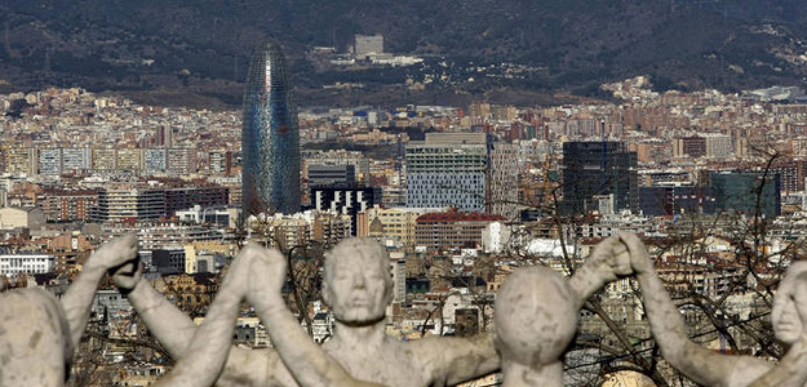 La ciudad de Barcelona vista desde Montjuich