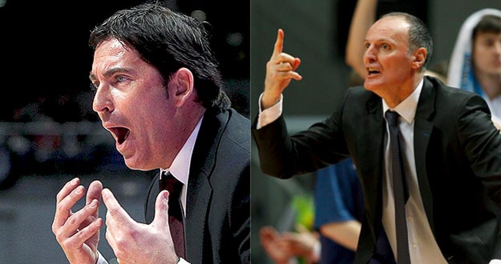 Los entrenadores del Regal Barça, Xavi Pascual, y de Caja Laboral, Dusko Ivanovic, se ven las caras en la semifinal de Copa.