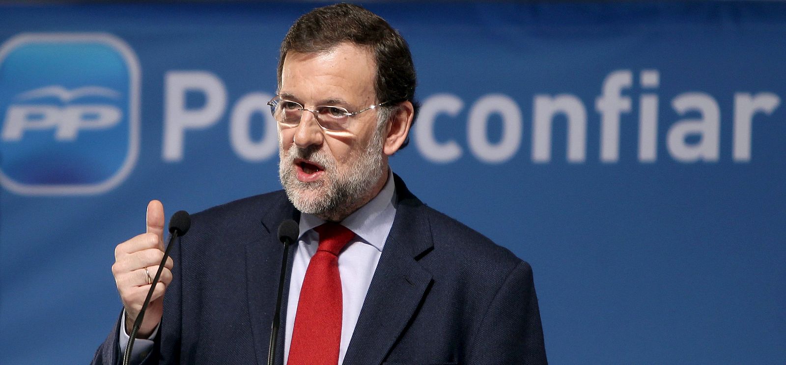 El presidente del Partido Popular, Mariano Rajoy, el pasado 5 de febrero