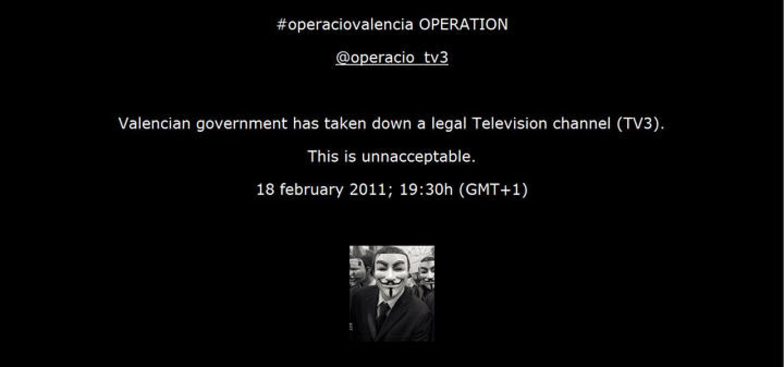 'Operación Valencia' por el apagón de emisiones de TV3 en Cataluña