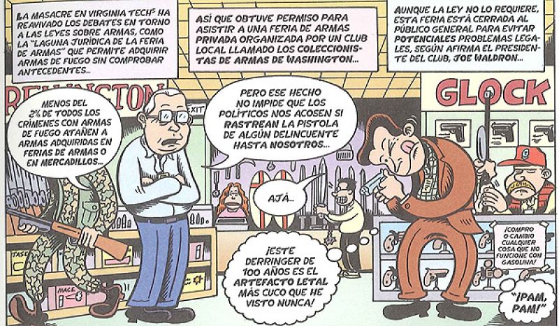 Viñeta de 'Todo el mundo es imbécil menos yo y otras agudas observaciones', de Peter Bagge