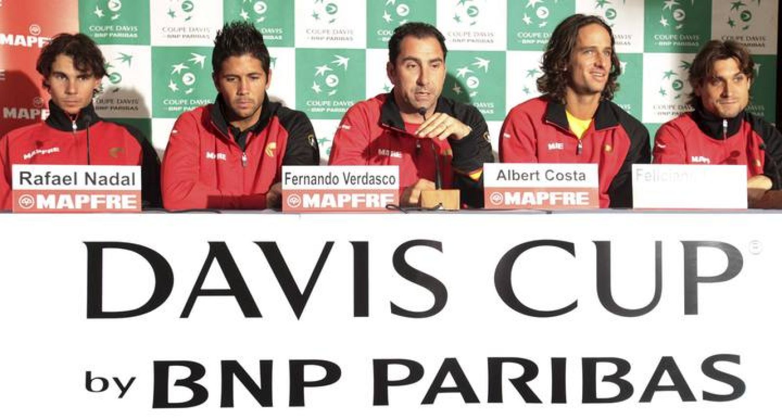 El equipo español de tenis