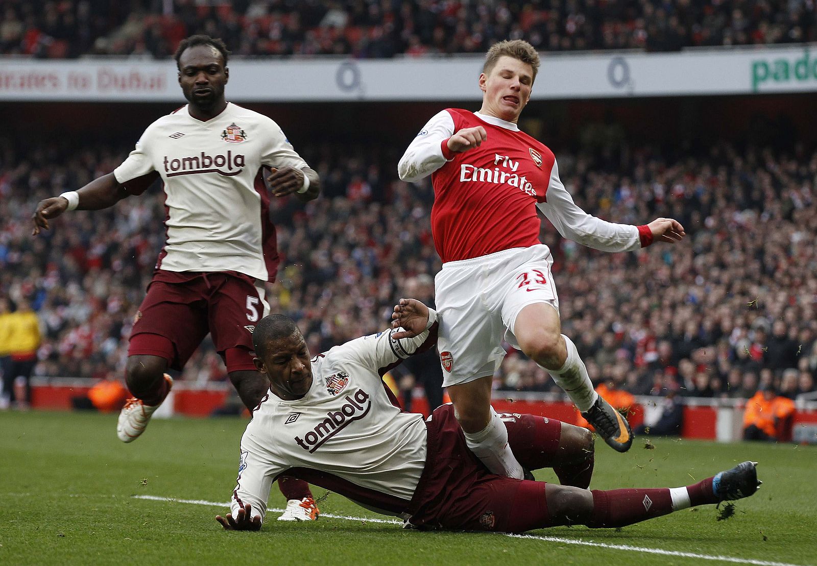 Arshavin, en el partido frente al Sunderland.