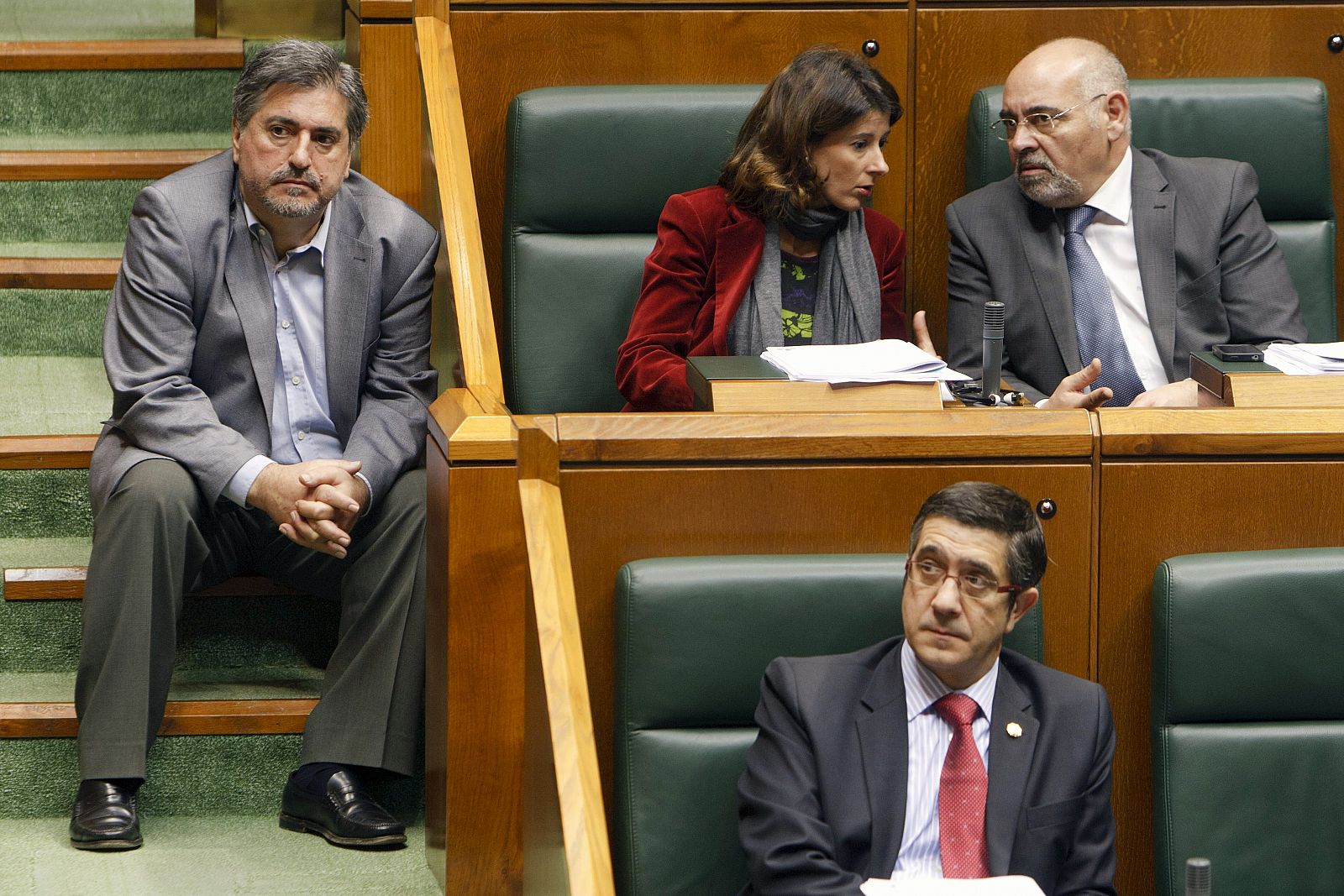 Jesús Eguiguren, presidente del PSE-PSOE, en una sesión del Parlamento vasco