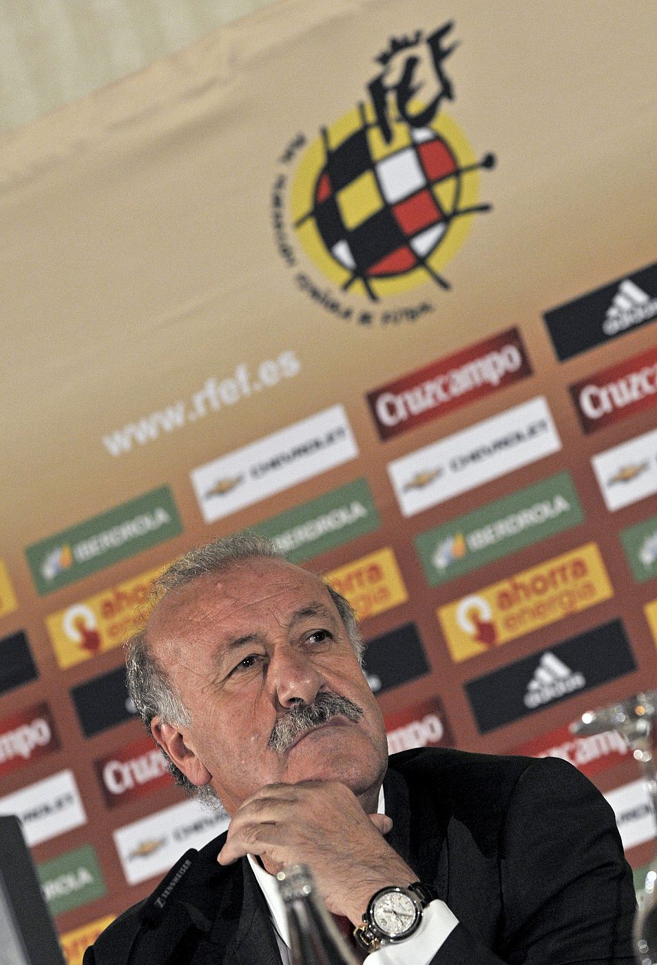 El seleccionador español, Vicente del Bosque.