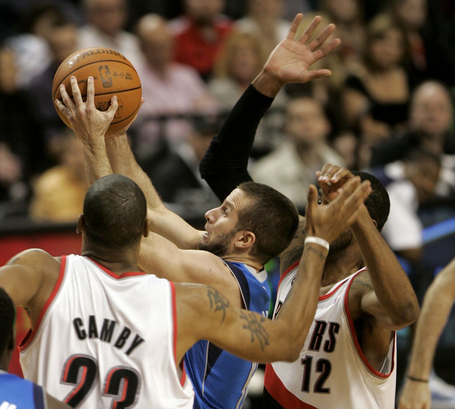 Los Portland Trail Blazers durante un encuentro en la NBA.