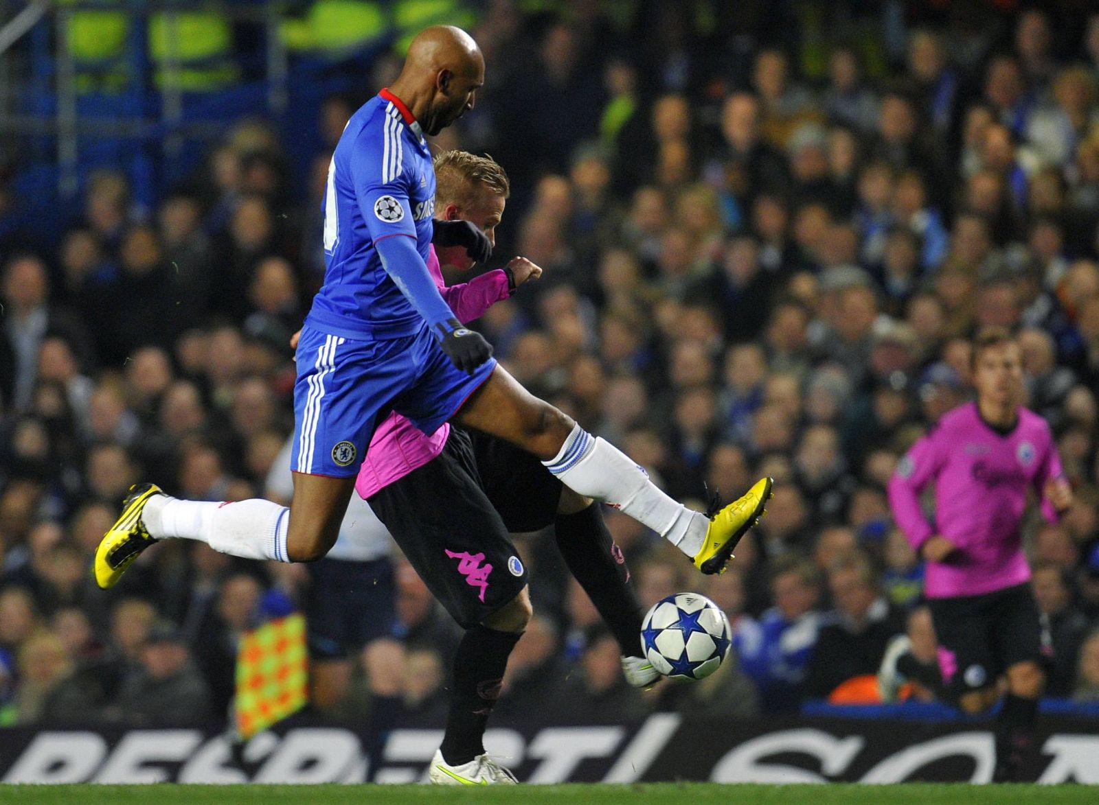 Nicolas Anelka, en el partido de Champions del Chelsea frente al FC Copenhague