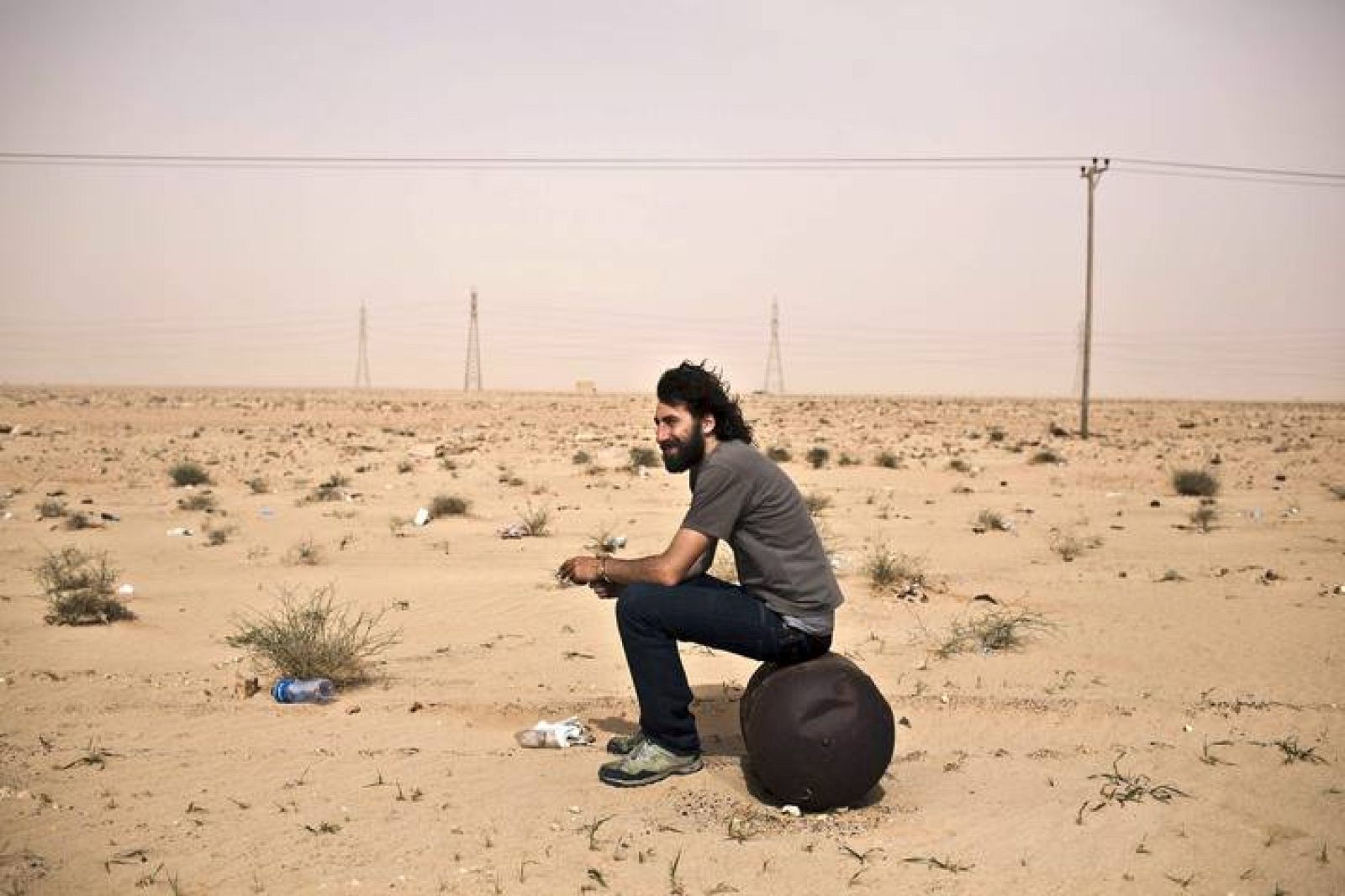 Fotografía de Manu Brabo tomada hace unos días en la zona oriental libia