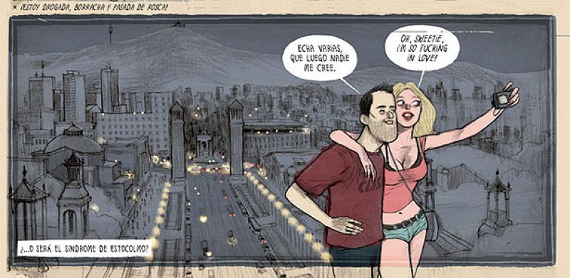 Viñeta de 'Barcelona low cost', de Aníbal Mendoza y Martin Tognola