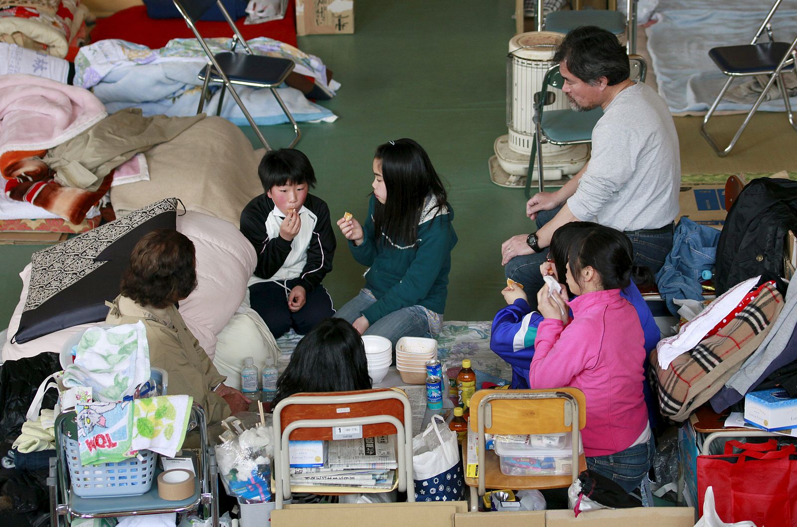 Centro de evacuados de Rikuzentakata, prefectura de Iwate