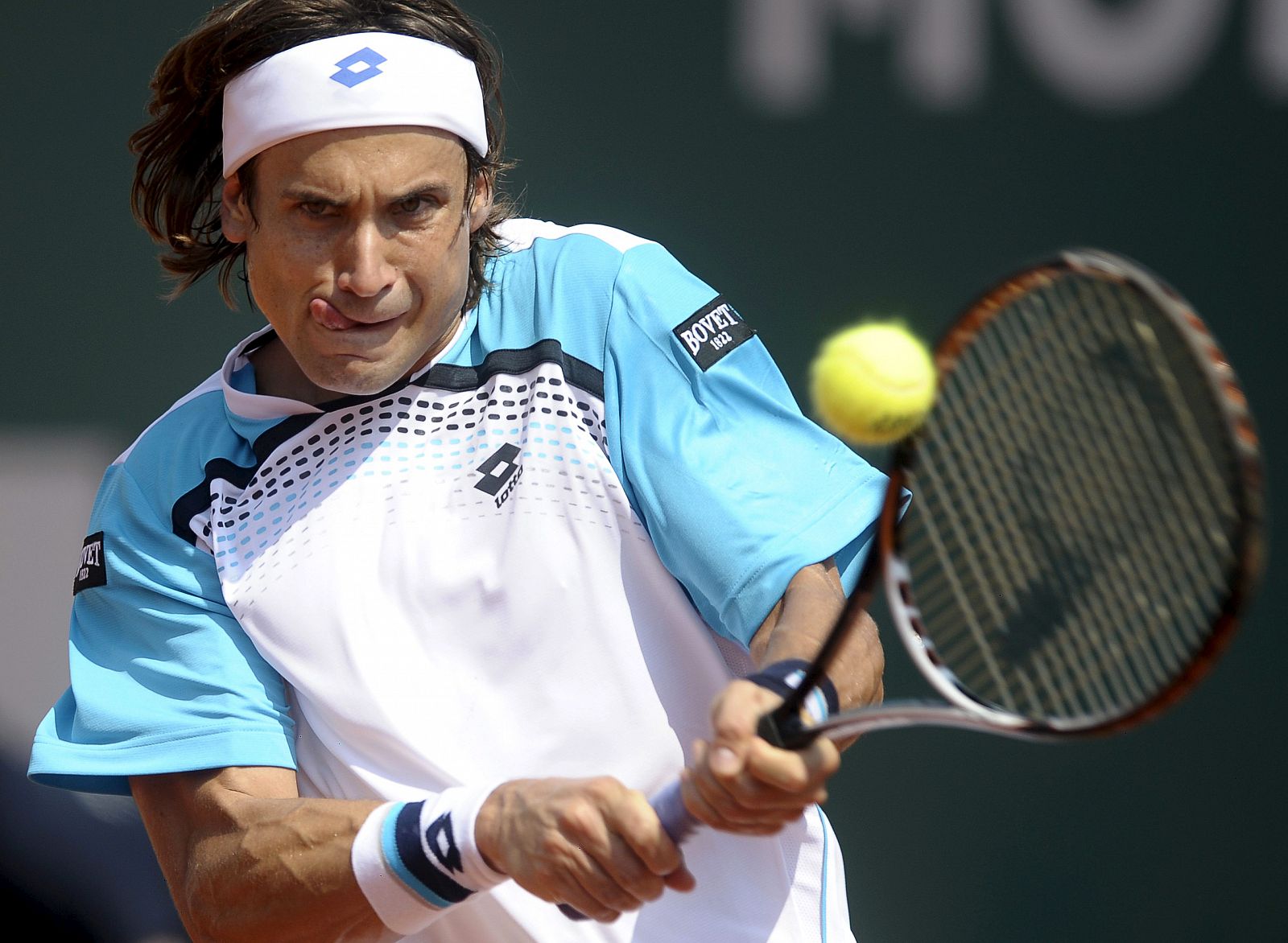 David Ferrer llega a Barcelona después de jugar la final del Masters 1000 de Mónaco.