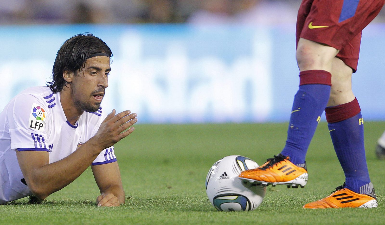 El centrocampista alemán del Real Madrid, Sami Khedira, durante el partido, correspondiente a la final de la Copa del Rey