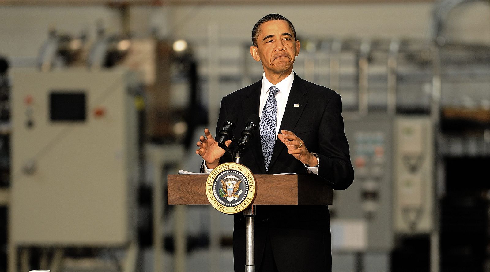 PRESIDENTE BARACK OBAMA DURANTE UNA REUNIÓN EN NEVADA