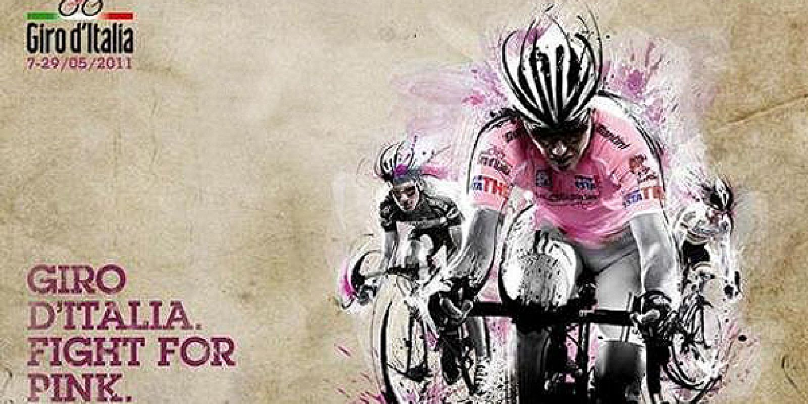 Cartel propagandístico de la 94º edición del Giro de Italia.