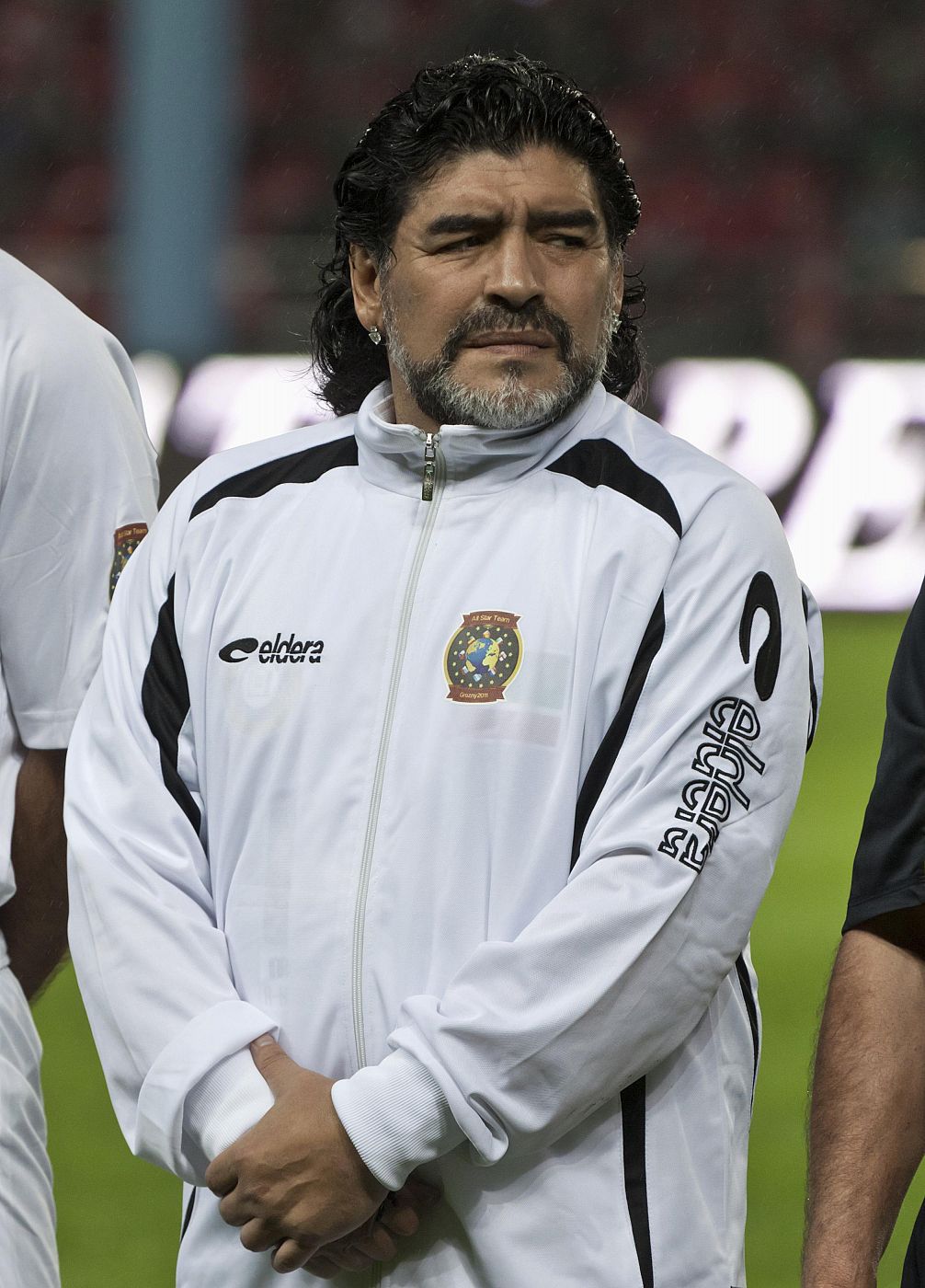 El ex jugador y ahora entrenador de fútbol Diego Armando Maradona.