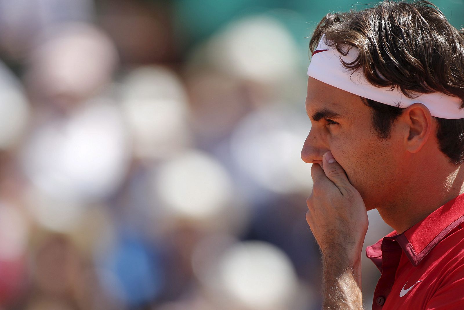 El tenista suizo, Roger Federer, número 3 del mundo, en el Roland Garros.