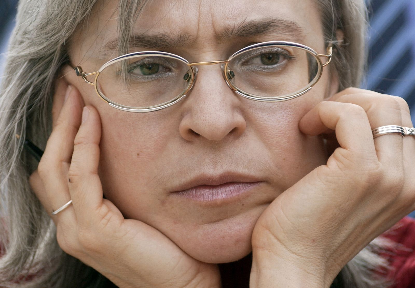 Anna Politkovskaya, en la presentación de su libro "La Rusia de Putin", el último que escribió antes de ser asesinada.